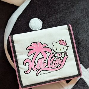 Hello Kitty Pink and White Tropical Wallet